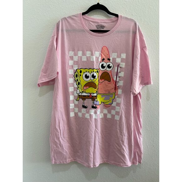 NEW XXL SpongeBob and Patrick Pink Shirt, MSRP 13 - Picture 1 of 4